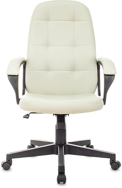 Кресло руководителя Бюрократ CH 002 слоновая кость OR-10 эко.кожа крестов. пластик фото 2