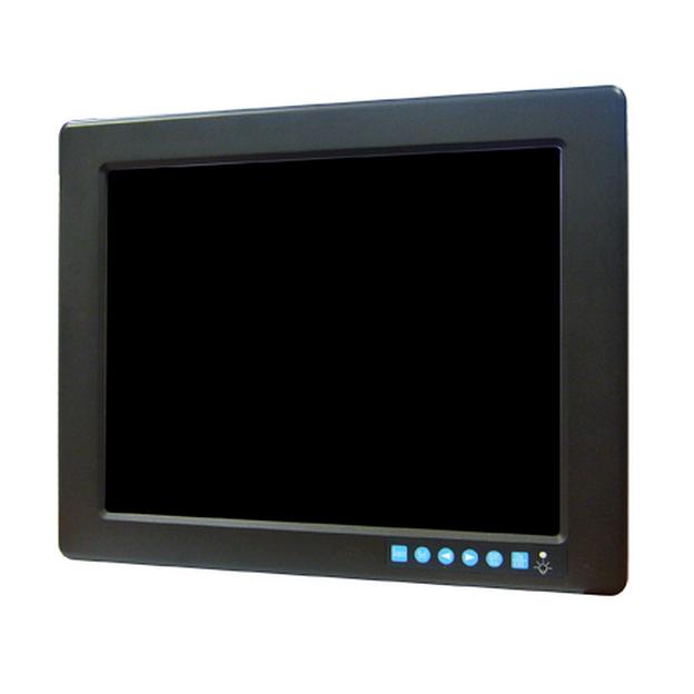 Промышленный монитор с сенсорным экраном FPM-3121G-R3BE 12.1" TFT LCD LED (интерфейс RS-232), 1024x768, яркость 450 нит, VGA, DVI-D, питание 24В DC клеммная колодка и 12В DC Jack фото 1