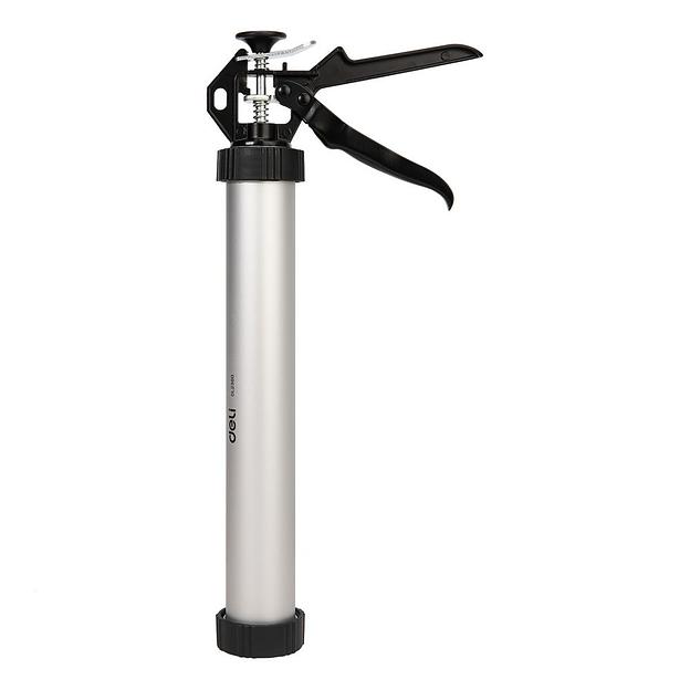 Пистолет для герметика Deli DL2380 Размер: 15 дюймов/380 мм. Сталь А3 + алюминий. Угол поворота 360. фото 1