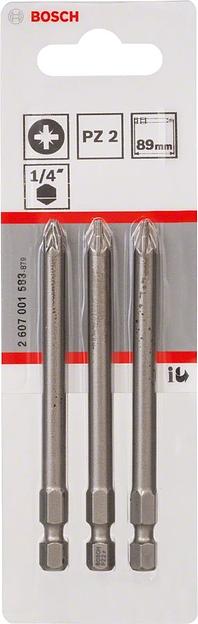 Набор бит Bosch 2607001583 (3пред.) для шуруповертов фото 2