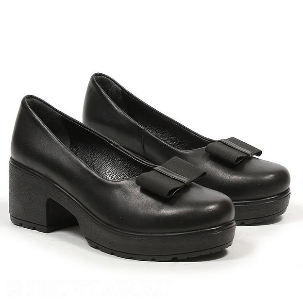 Туфли женские из натуральной кожи р-р.33-34, арт.1523 ОПТ фото 3