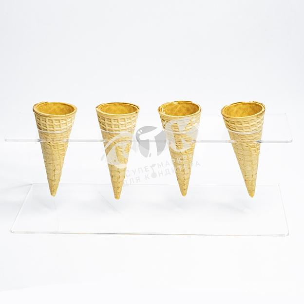 Подставка для рожков 4 ячейки оргстекло фото 9