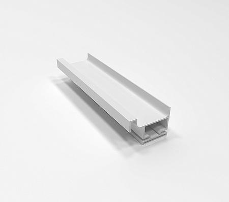 Профиль Н-образный асимметричный L=4,50м Белый крашенный фото 1
