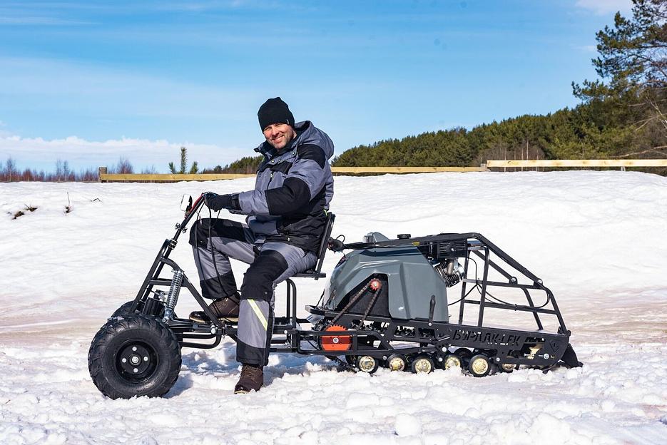 Мотобуксировщик Бурлак М2 LFK, 13 л.с., 1450*510*810 мм. фото 7