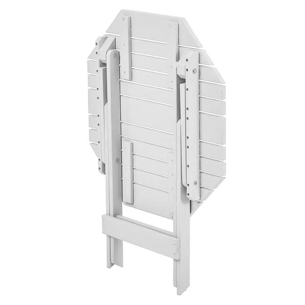 Стол складной деревянный для сада и дачи, Светло-серый, 70х70 см, Сансет, опт фото 3