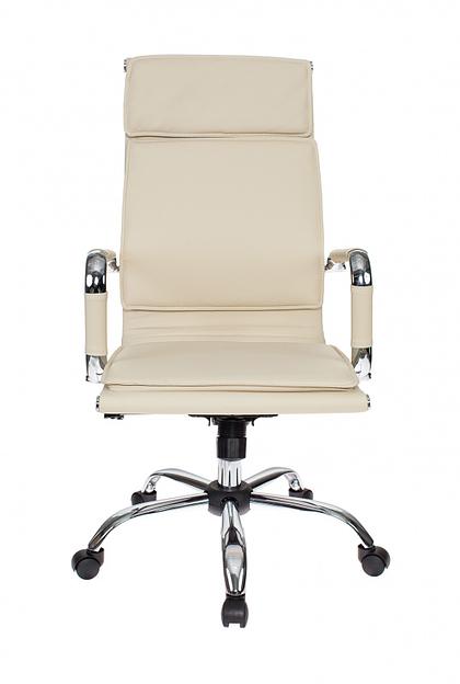 Кресло руководителя Бюрократ Ch-993 слоновая кость искусственная кожа крестовина металл хром фото 2
