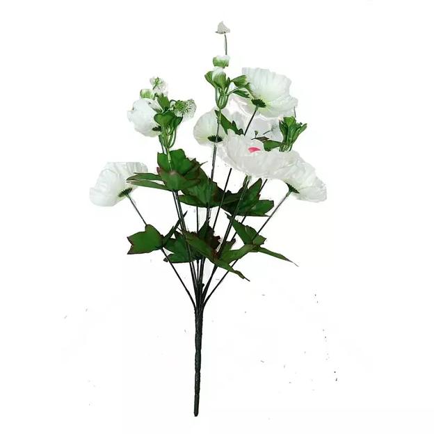 Букет пионов 7 голов с зеленью 44см 425-725 фото 3