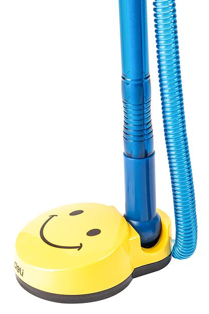 Ручка шариковая Deli EQ50-BL авт. на подставке 0.7мм резин. манжета синий/прозрачный синие чернила фото 3