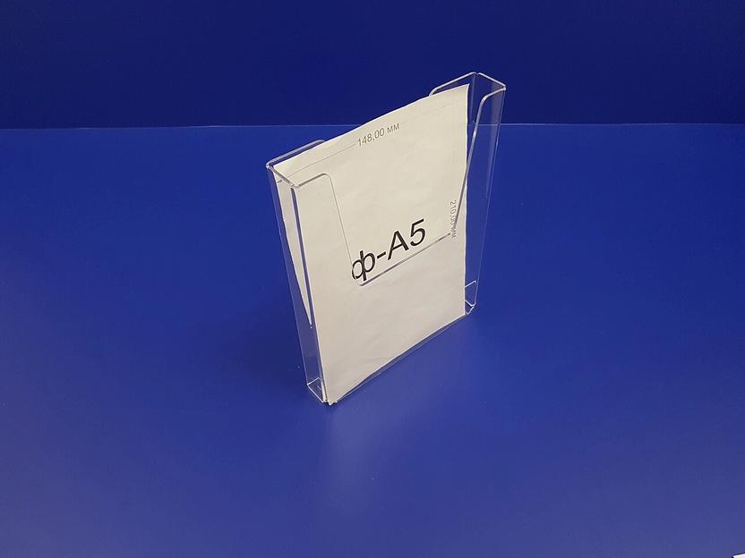 Карман прозрачный из оргстекла подвесной 2мм. объемный ф-а5 (вертикальный) фото 1