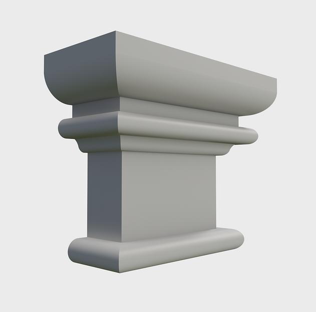 Декор из пенополистирола «Капитель квадратная К-03-ККВ» ОПТ фото 1