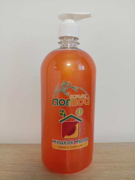 Жидкое мыло «Манго-персик» 1 л ОПТ фото 1