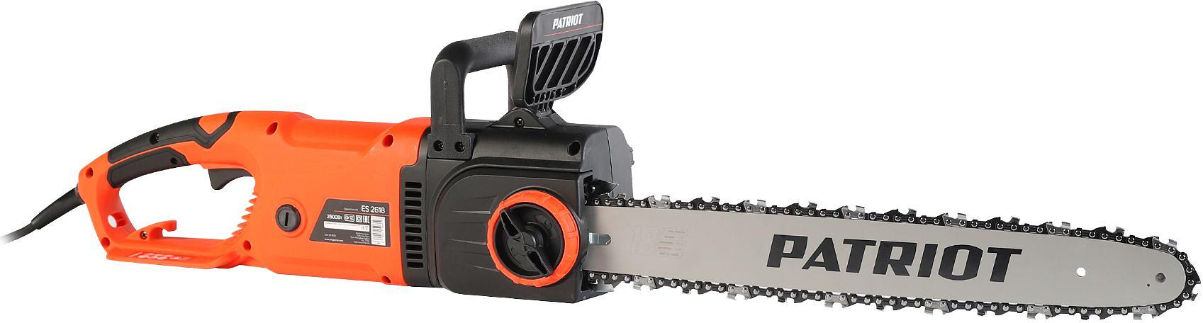 Пила цепная электрическая PATRIOT ES 2618 [220301526] {2.5кВт,18' шина, продольный двигатель, плавный пуск, бесключевая натяжка цепи} фото 3