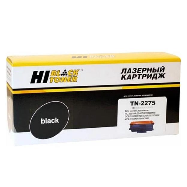 Hi-Black TN-2275 Тонер-картридж для принтеров Brother HL 2240/2250/2270/2130;MFC 7360/7460/7860/7060, 2600 стр фото 1