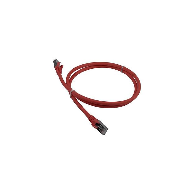 Патч-корд LanMaster вилка RJ-45, вилка RJ-45, кат.5E, LSZH, 2м, красный [lan-pc45/s6a-2.0-rd] фото 1