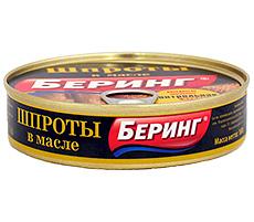 Шпроты в масле, Беринг, 160 г ОПТ фото 1