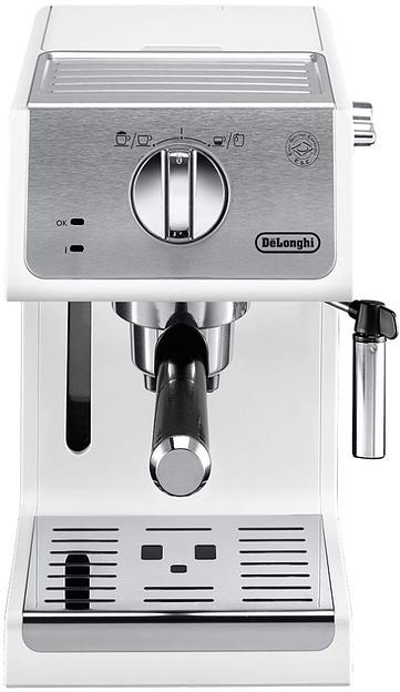 Кофеварка рожковая Delonghi ECP33.21.W 1100Вт белый фото 1