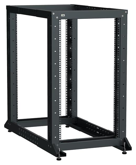 ITK LINEA F Стойка 2-рамная 42U 600х600-1000мм черная ITK LF05-42U61-2GM фото 1