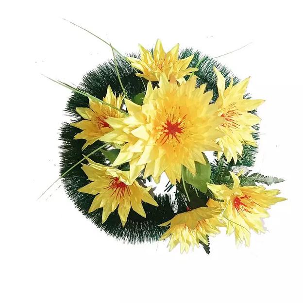 Корзина ритуал. Полянка с астрами 32x40см фото 2