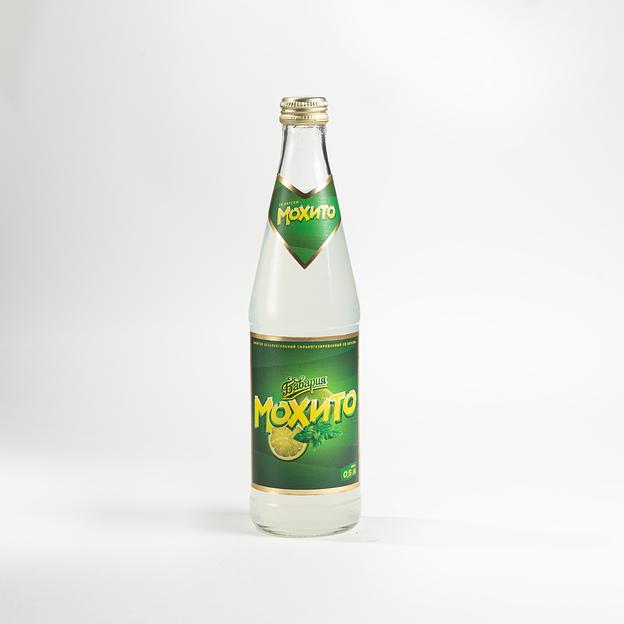Лимонад сильногазированный низкокалорийный Мохито, стекло, 0,45 л, Бавария, опт фото 1