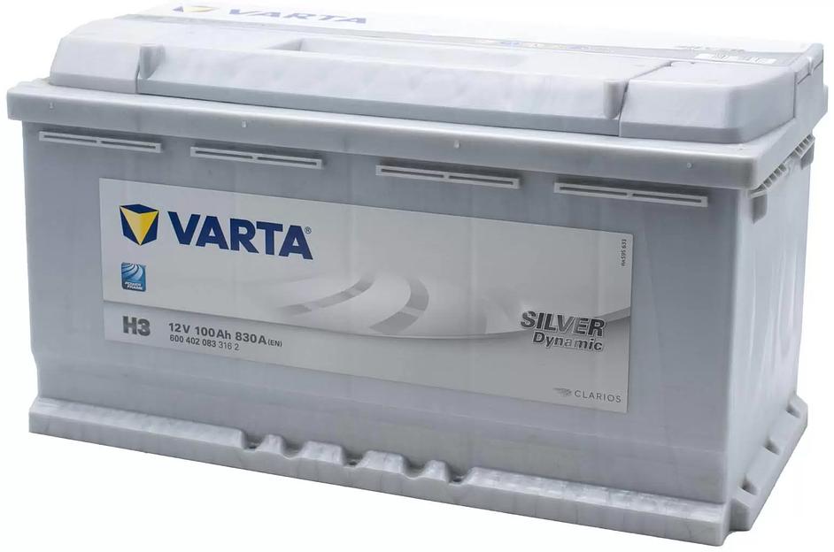 Аккумулятор Varta «Silver Dynamic» (H3) 100 обратная полярность фото 1