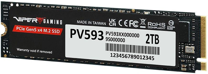 Накопитель SSD M.2 PCIE 2TB 2280 NVMe PV593P2TBM28H PATRIOT фото 3