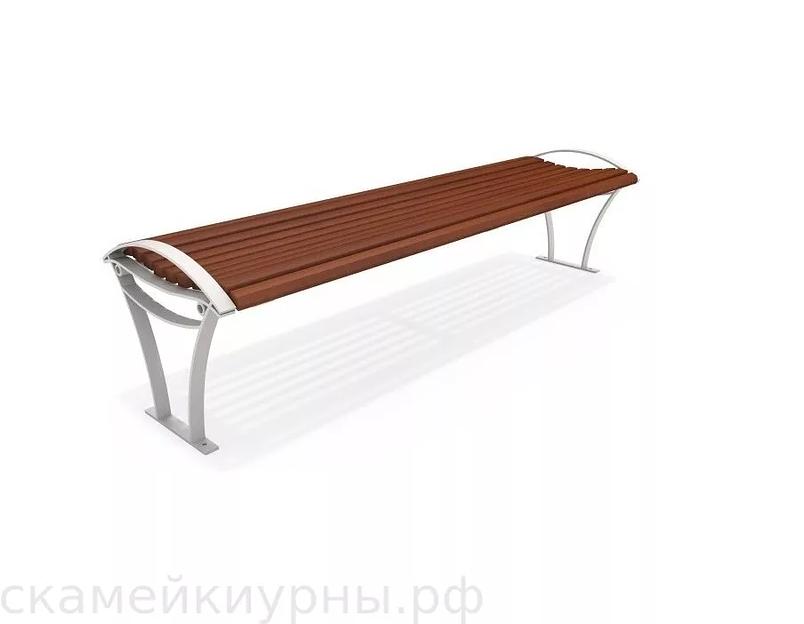 Металлическая скамейка парковая «Техно» ОПТ фото 1