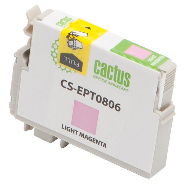 Картридж струйный Cactus CS-EPT0806 светло-пурпурный (11.4мл) для Epson Stylus Photo P50/PX650/PX660/PX700/PX700W/PX710/PX710W/PX720/PX720WD/PX800/PX800FW/PX810/PX810FW/PX820/PX820FWD/R265/R285/R360/RX560/RX585/RX685 фото 2