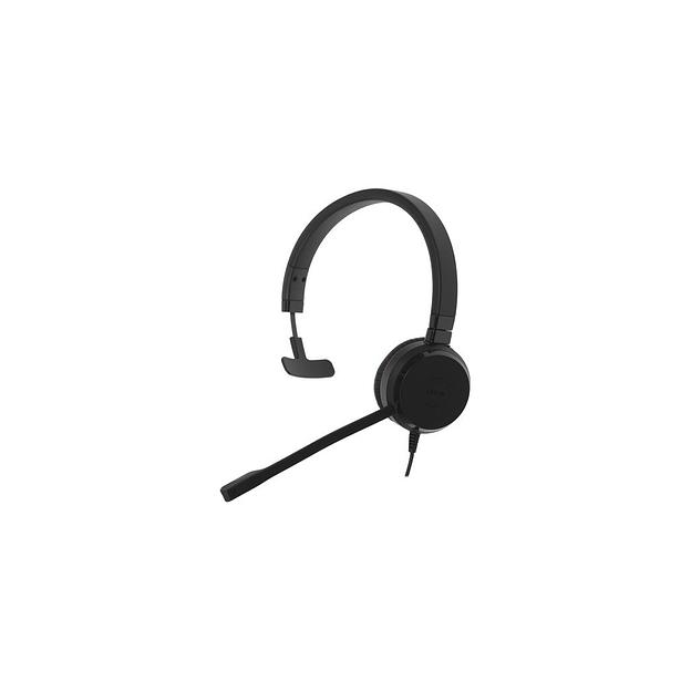 Гарнитура Jabra Evolve 30 II HS, для компьютера/мобильных устройств, накладные, проводные, моно, черный / красный [14401-20] фото 1