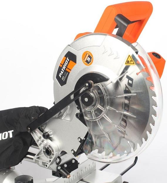 Торцовочная пила Patriot MS 255 1800Вт 5000об/мин d=255мм фото 2