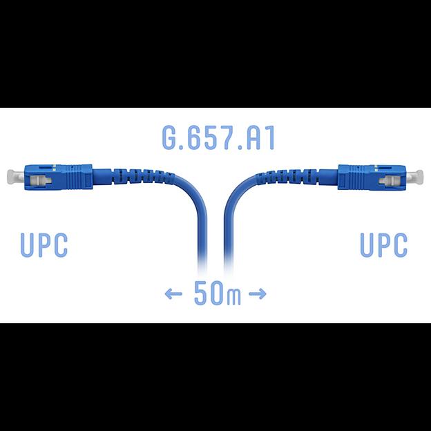 Патчкорд оптический армированный SC/UPC 50метров фото 1