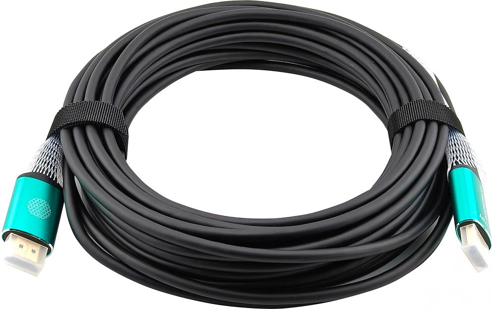 Кабель аудио-видео Cactus CS-HDMI-AOC-2.1-10 HDMI (m)/HDMI (m) 10м. позолоч.конт. черный фото 3