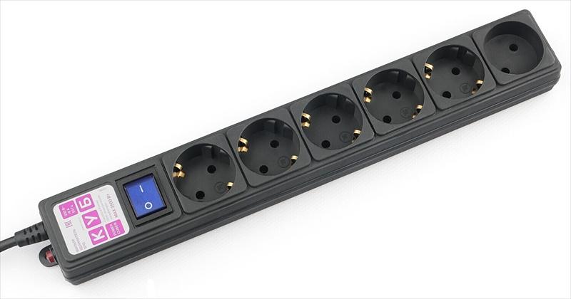 Power Cube Фильтр-удлинитель 1,9м 6 р 16А SPG6-B1,9M (21887), черный фото 1