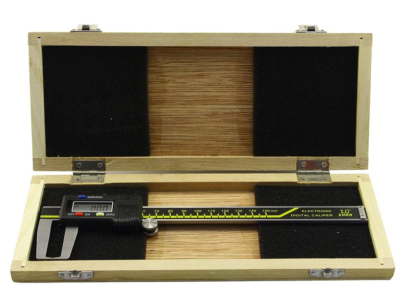 Штангенциркуль д/нар.канавок ШЦЦСК-5-200 0,01 электр. с калибр. SHAN с поверкой фото 4