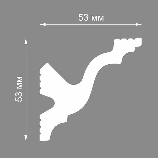 Плинтус потолочный Format 07523Е (40), белый ОПТ фото 3