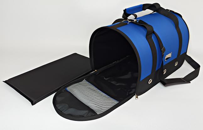 Сумка-переноска для кошек «Люкс» синяя ОПТ фото 2