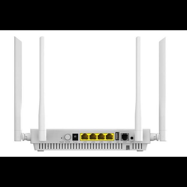 Абонентский терминал BO ONU GPON, 4 порта 10/100/1000Base-T, 1 порт POTS, WiFi 6 фото 1