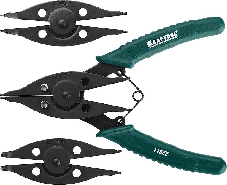 KRAFTOOL Universal 6-in-1, внешний/внутренний, съемник стопорных колец (22811) фото 1