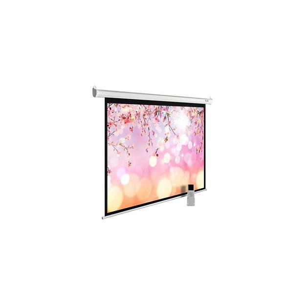 Экран Cactus MotoExpert CS-PSME-220x220-WT, 220х220 см, 1:1, настенно-потолочный белый фото 1