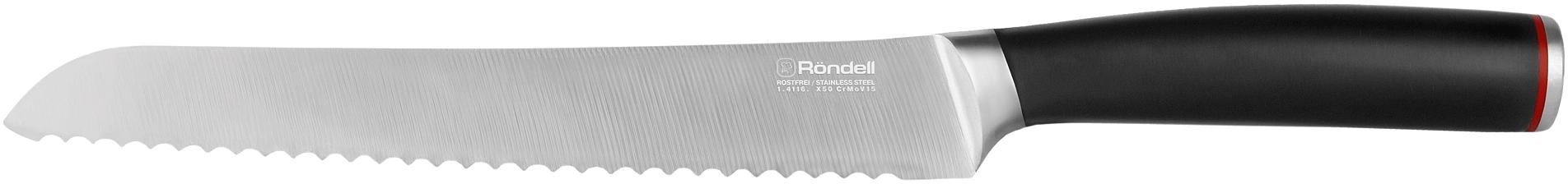 Набор ножей кухон. Rondell RD-1130 компл.:6предм. с подставкой черный подар.коробка фото 4