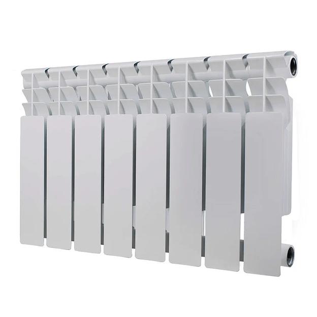 Радиатор биметаллический секционный 350/80/8 боковое подключение фото 2