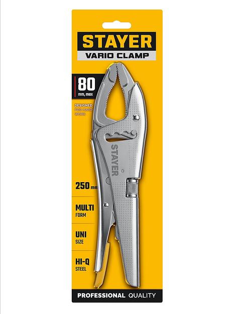 STAYER Vario Clamp, 250 мм, зажимные клещи с широким зевом (2247) фото 2