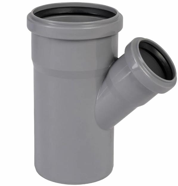 Тройник 45 градусов 110 х 50 фото 1