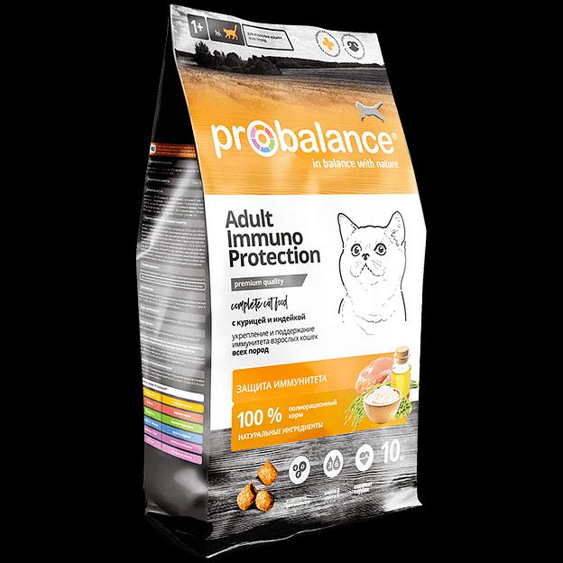 Сухой корм для кошек Probalance Immuno, защита иммунитета, с курицей и индейкой, 10 кг ОПТ фото 1