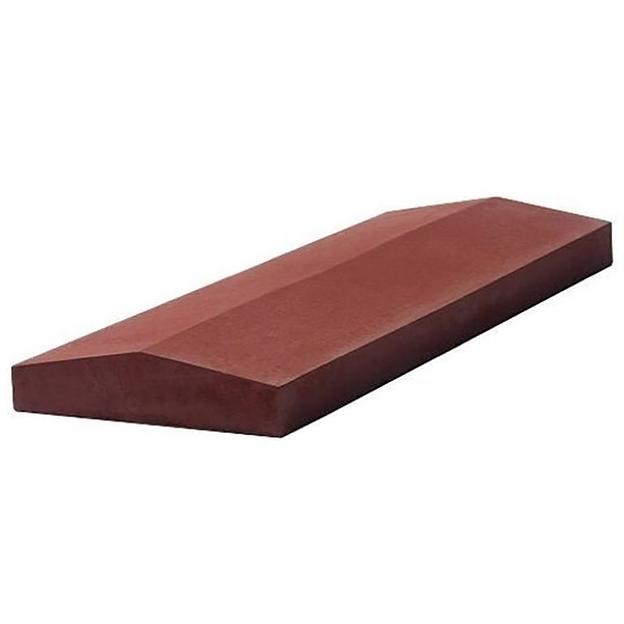 Парапет заборный, красный (390*50*170мм) фото 1