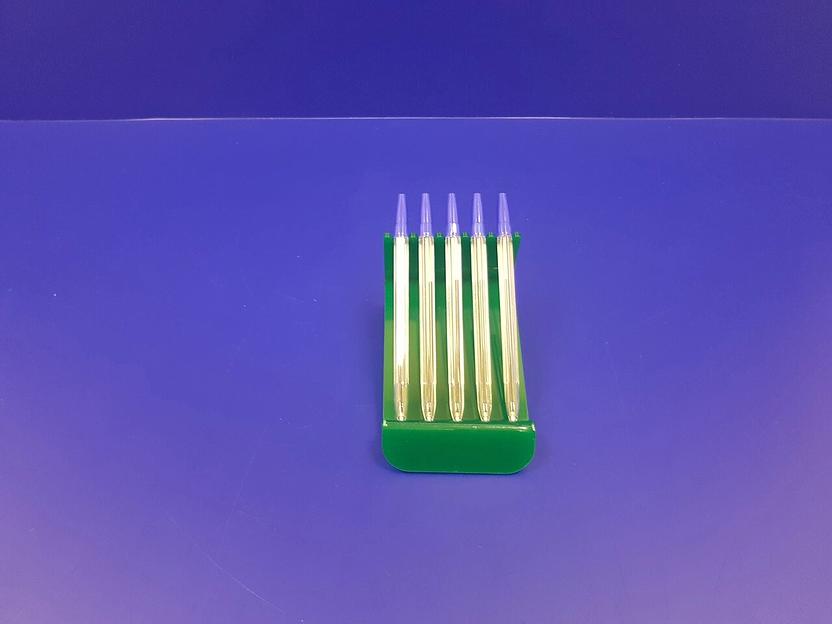 Подставка для ручек карандашей кистей 5 секции.(зеленая) фото 3