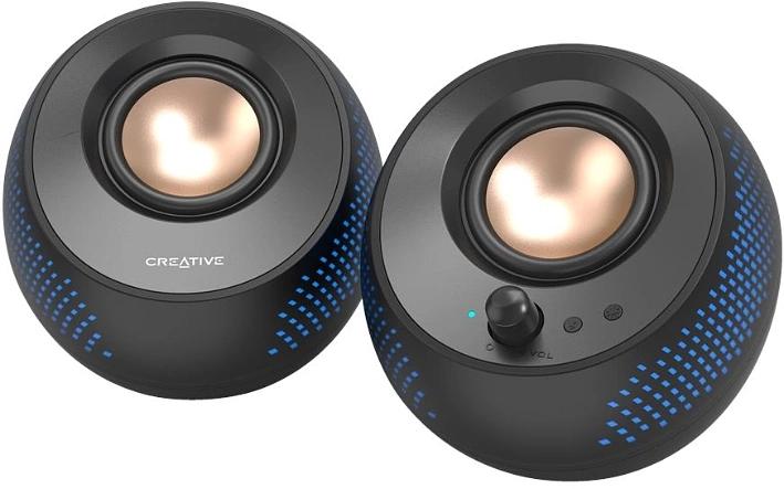 Колонки Creative Pebble X 2.0 черный 30Вт BT портативные фото 2