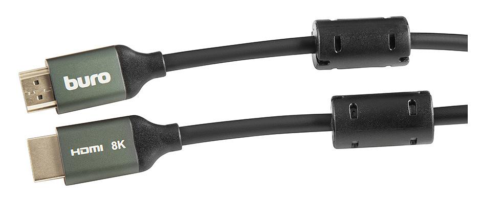 Кабель аудио-видео Buro HDMI (m)/HDMI (m) 5м. феррит.кольца Позолоченные контакты черный (BHP-HDMI-2.1-5G) фото 2