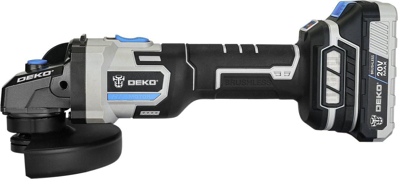 Углошлифовальная машина Deko DKAG20 9000об/мин рез.шпин.:M14 d=125мм фото 2