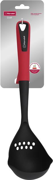 Половник для первых блюд Rondell Craft RD-1872 черный/красный упак.:картонная подложка фото 4