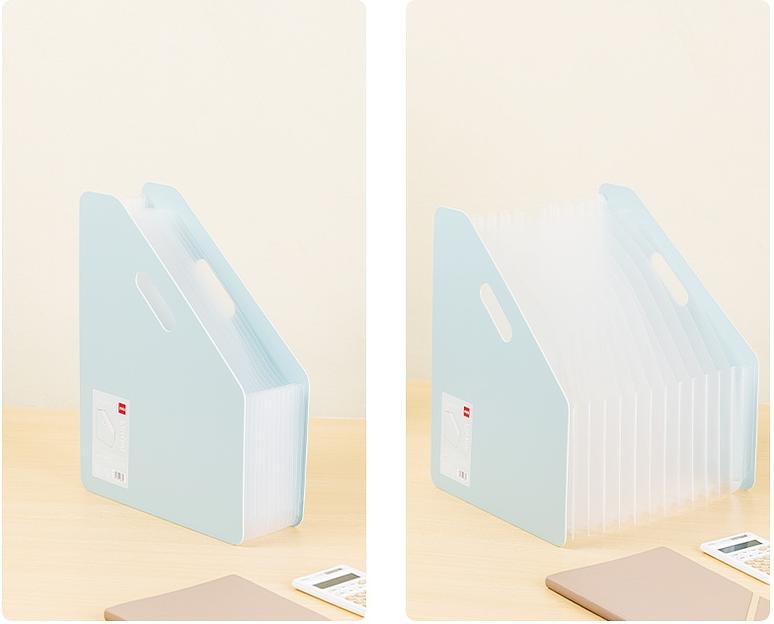 Папка-портфель Deli EF605 13 отдел. A4 полипропилен 0.75мм ассорти фото 2